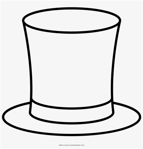 Top Hat Coloring Page Ultra Pages - Top Hat Coloring Page PNG Image | Transparent PNG Free ...