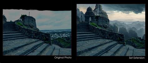 Matte Paintings: Examples / Before & After | Matte painting, Painting ...