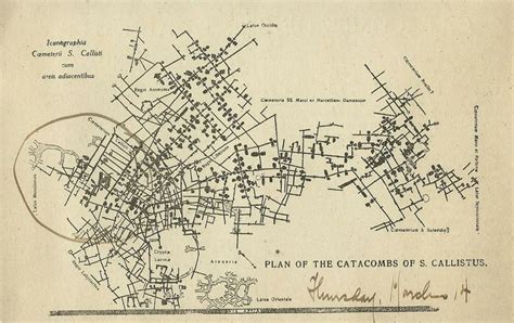 Plan of the Catacombs of S. Callistus (Rome)