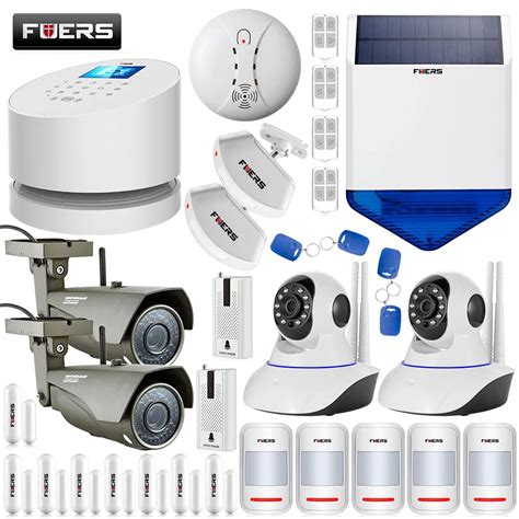 FUERS GSM PSTN Wifi Systems Home Security Smart Alarm System 1080P WIFI ...