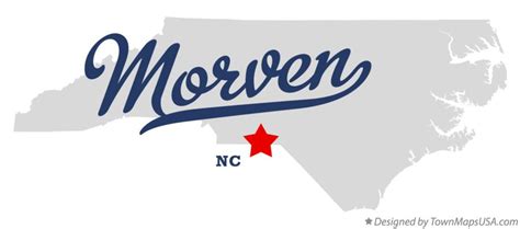 Map of Morven, NC, North Carolina