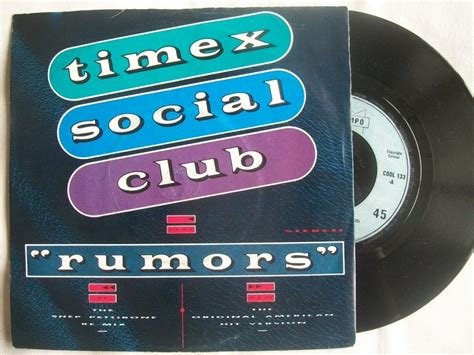 Timex Social Club - TIMEX SOCIAL CLUB Rumors 7" 45 - Amazon.com Music