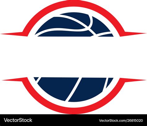 Basketball logo template Royalty Free Vector Image