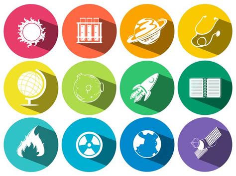 Science and technology icons 448184 Vector Art at Vecteezy