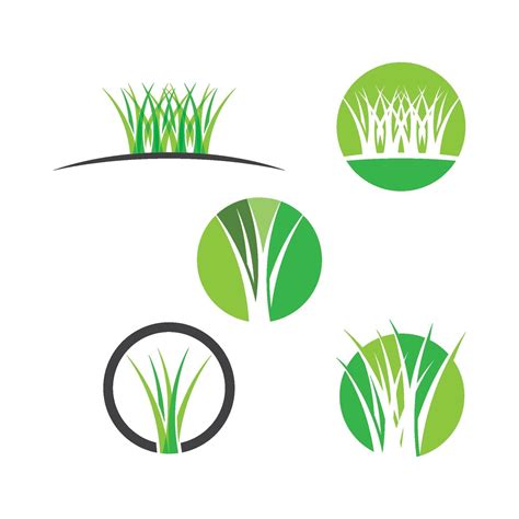 Grass logo images illustration set 2192442 Vector Art at Vecteezy