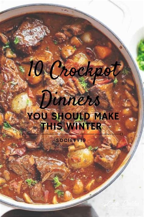 10 Crockpot Dinners You Should Make This Winter - Society19 | Crockpot dinner, Holiday ...