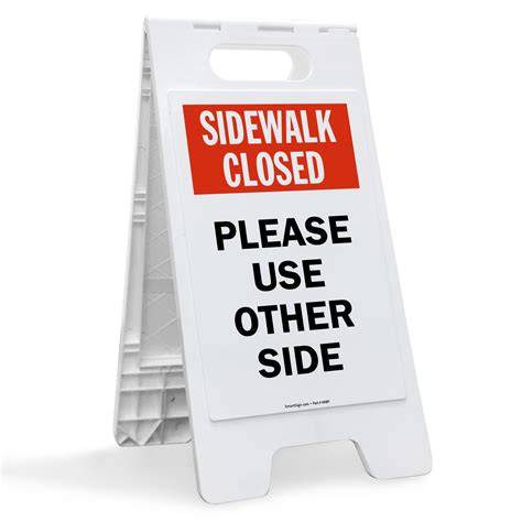 Sidewalk Signs - Sidewalk Closed Signs, MUTCD Sidewalk Signs