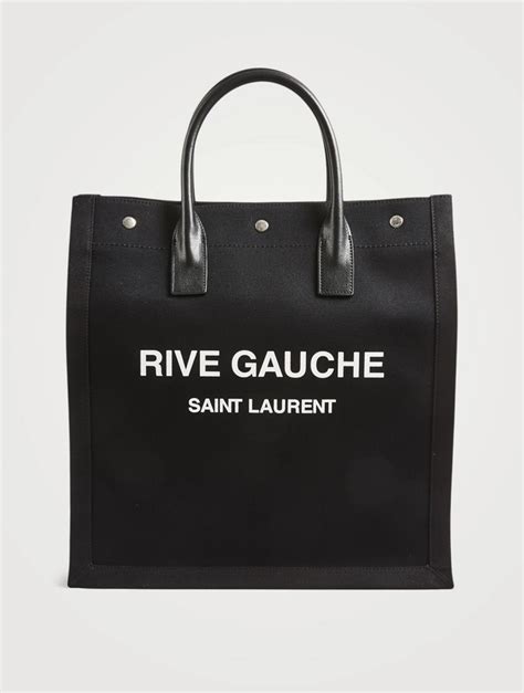 SAINT LAURENT Rive Gauche Canvas Tote Bag | Holt Renfrew Canada