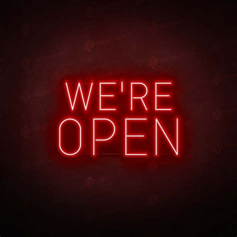 We're Open neon sign V9 - Neon Vibes® neon signs