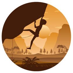 Rock Climbing Silhouette Vector Images (over 12,000)