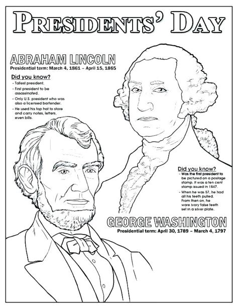 Abraham Lincoln Coloring Pages Printable at GetDrawings | Free download