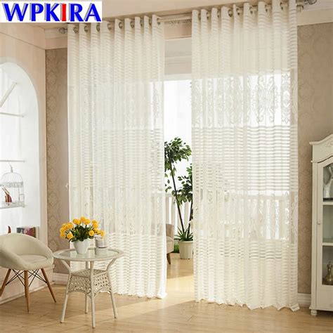 Luxury Net Mesh Curtains Embroidered White Elegant Curtains Living Room Balcony Tulle European ...