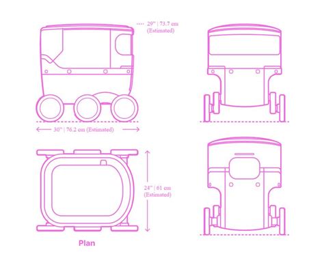 Amazon Scout Dimensions & Drawings | Dimensions.com | Scout, Delivery robot, Amazon