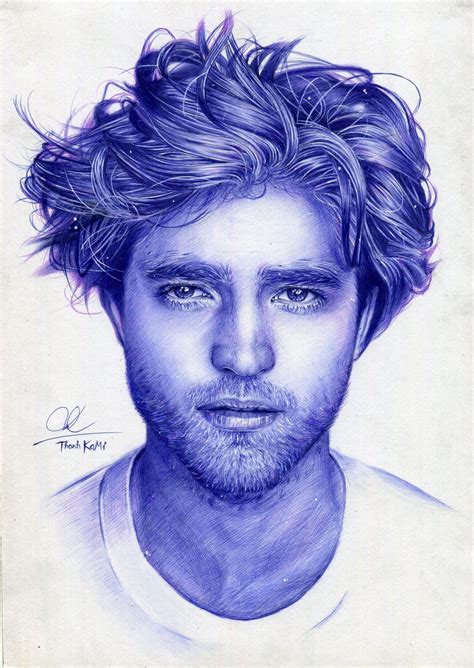 Robert Pattinson- ballpoint pen drawing | Ballpoint pen drawing, Ballpoint pen art, Ballpoint pen