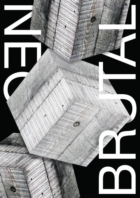 Neo Brutalist Poster on Behance | Poster design inspiration, Brutalism, Poster design