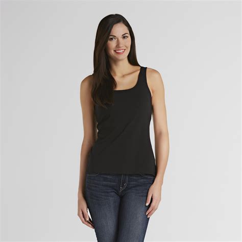 Basic Editions Women's Shelf Bra Tank Top