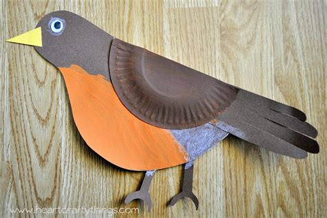 Robin Bird Craft | Robin bird, Bird crafts, Spring crafts for kids