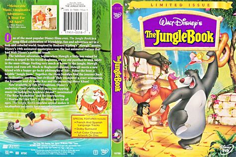 Walt Disney DVD Covers - The Jungle Book: Limited Issue - Walt Disney ...