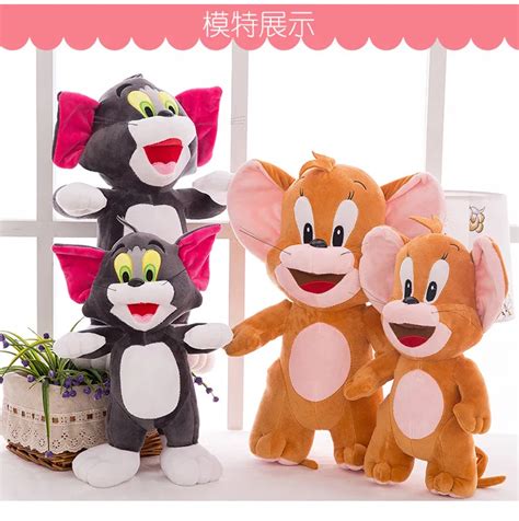 1PCS 20cm Baby Toys Cat Tom And Jerry Mouse Plush Stuffed Toys Dolls ...