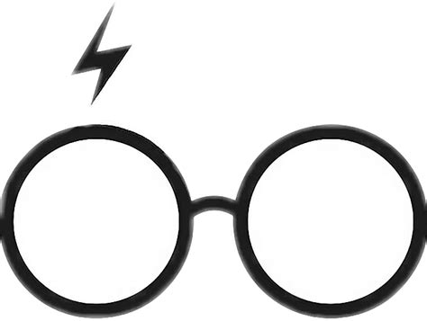 Transparent Harry Potter Lightning Bolt Clipart - Rectangle Circle