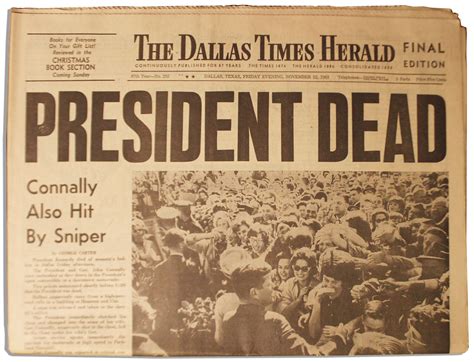 Historic Newspaper Headlines | Historic Copy of ''The Dallas Times ...