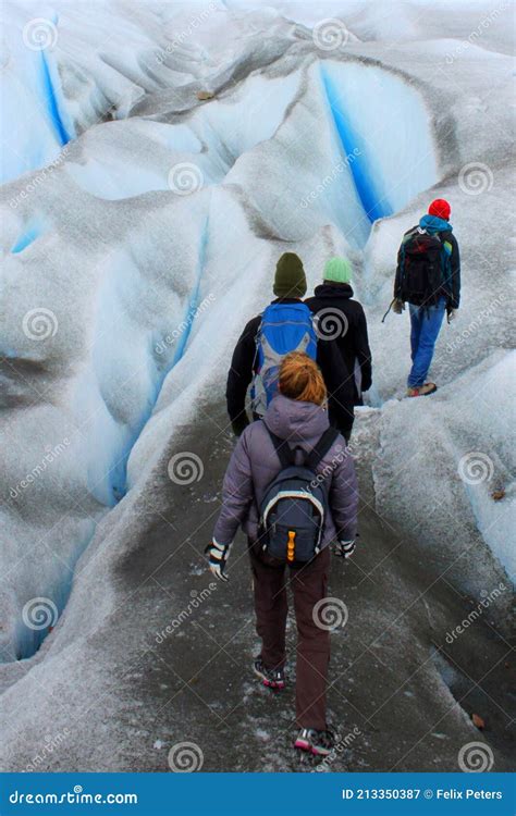 Perito Moreno Glacier Adventure Hike in Argentina Editorial Photography ...