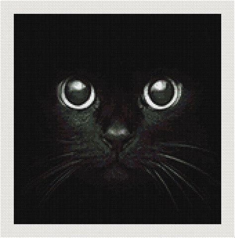 Black Cat Cross Stitch Pattern,cross Sticth Modern Pattern,gato Negro ...