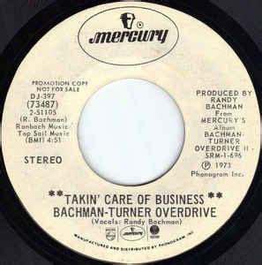 Bachman-Turner Overdrive - Takin' Care Of Business (1973, Vinyl) | Discogs