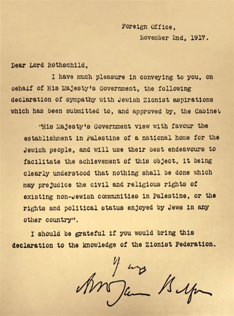 Balfour Declaration | Great Britain | Israel | Palestinians