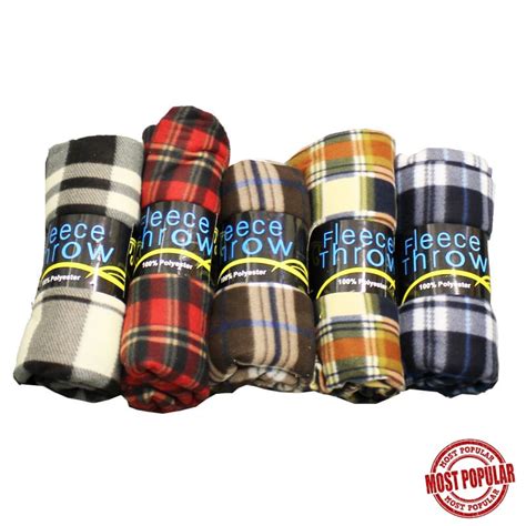 Wholesale Plaid Fleece Throw Blanket 78 X 66 in Canada | Bargains Group