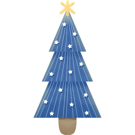 Blue Christmas tree decorations in winter 27433770 PNG