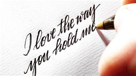 Best ballpoint pen for writing Calligraphy - YouTube