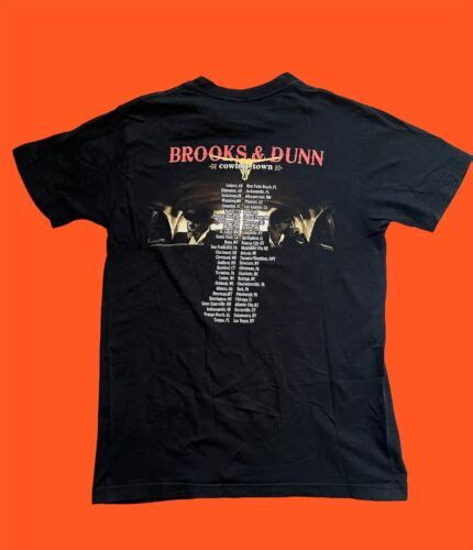 Brooks & Dunn Cowboy Town Tour Band Shirt (S) EXCELLE… - Gem