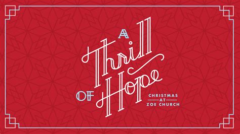 A Thrill of Hope - A ZOE Church Sermon Series