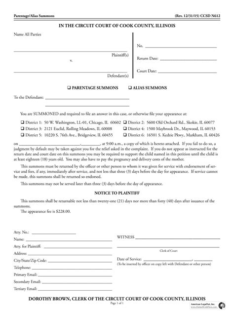 Circuit court of cook county forms: Fill out & sign online | DocHub