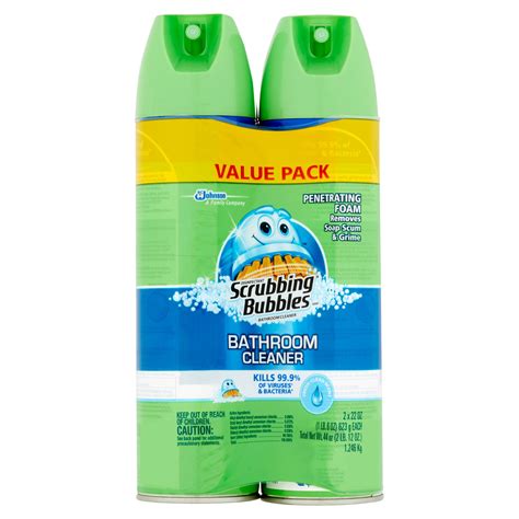 Scrubbing Bubbles Fresh Clean Scent Disinfectant Bathroom Cleaner, 22 Oz., 2 Count - Walmart.com