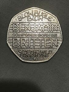 50P COIN RARE BENJAMIN BRITTEN 2013 Free postage | eBay