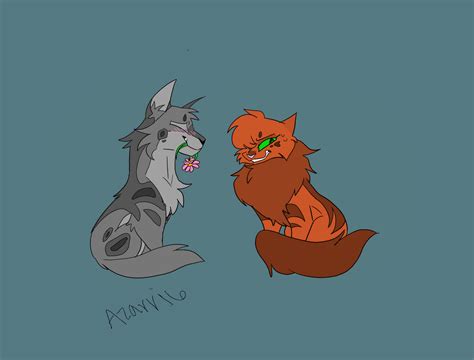 ashfur and squirrelflight by azarri6 on DeviantArt