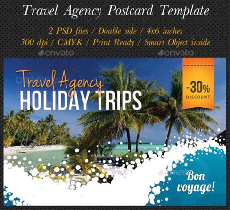 40+ Travel Postcard Templates | Free & Premium Downloads