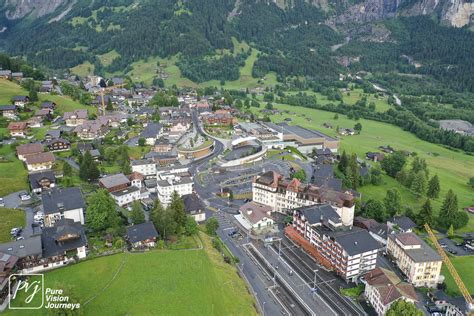 Aerial view of Grindelwald village – Pure Vision