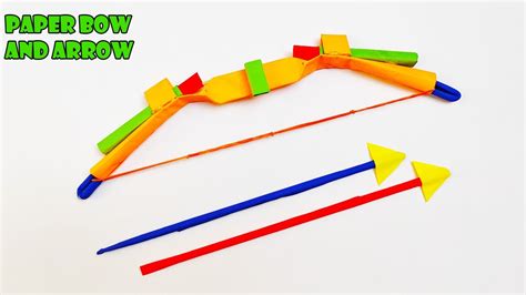 Easy Paper BOW | How to Make Paper BOW and Arrow | Hawkeye Bow & Arrow ...