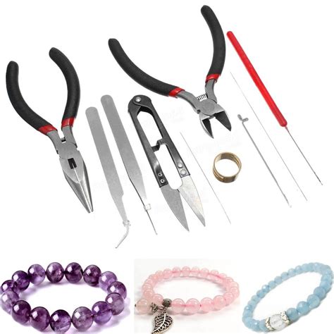 7pcs Beading Tool Kit Bead Jewelry Making Bead Work Tools Beaders Set ...