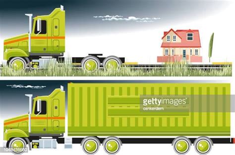 28 Semi Truck Side View Drawing Stock Photos, High-Res Pictures, and ...