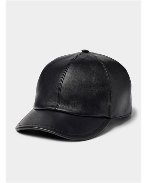 Le 31 Leather Cap in Black for Men | Lyst