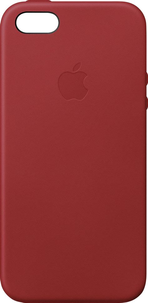 Best Buy: Apple iPhone® SE Leather Case (PRODUCT)RED MR622ZM/A