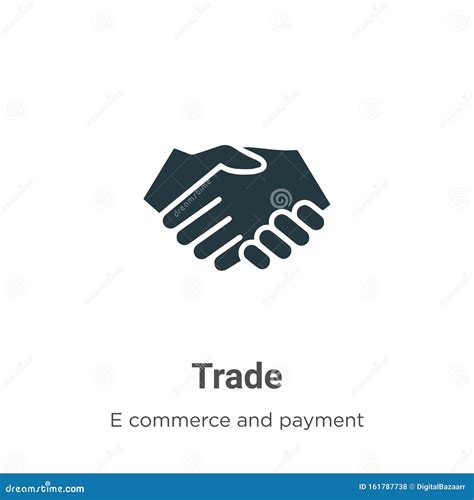 Trade Vector Icon on White Background. Flat Vector Trade Icon Symbol Sign from Modern E Commerce ...