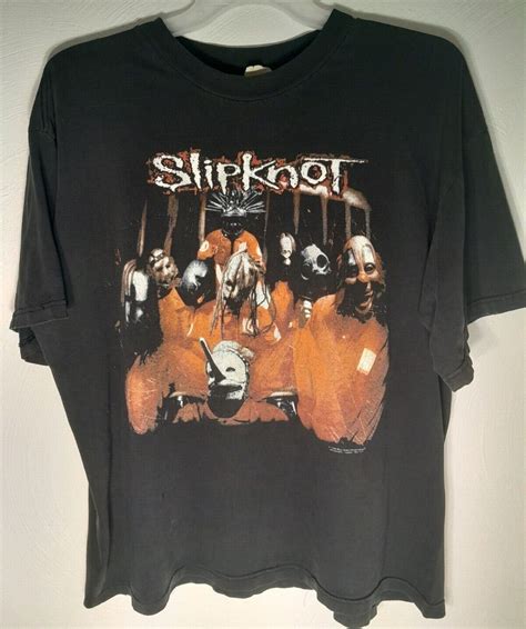 Slipknot Self Titled Album Cover T-Shirt Black XL VIN… - Gem