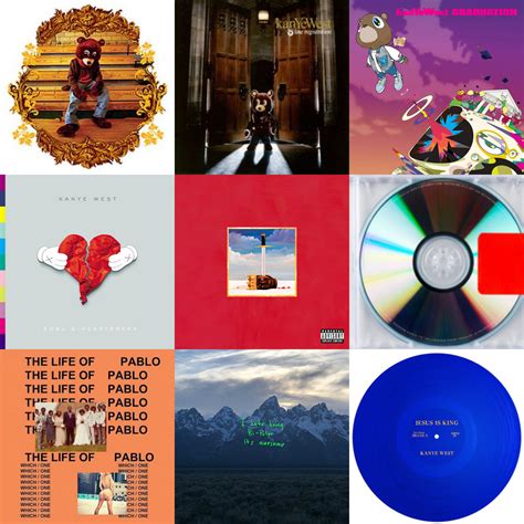 Kanye West's albums as Kanye West Albums : r/Kanye