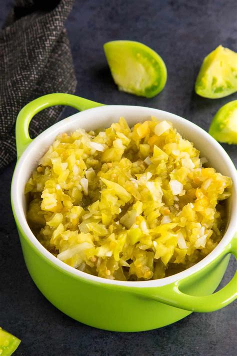 Green Tomato Relish - Recipe - Chili Pepper Madness