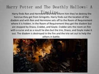 Deathly Hallows: Timeline | PPT